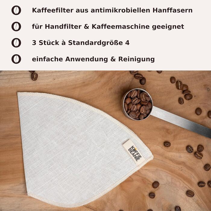 Многоразовый кофейный фильтр 3 шт Koffie Beanie