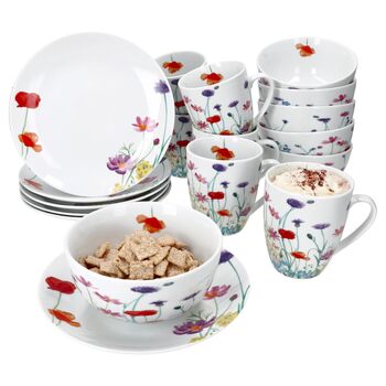 Набор для завтрака с 18 предметами на 6 человек MamboCat