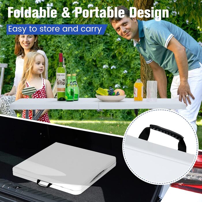 Складной кемпинговый стол 120 х 60 см KOMFOTTEU