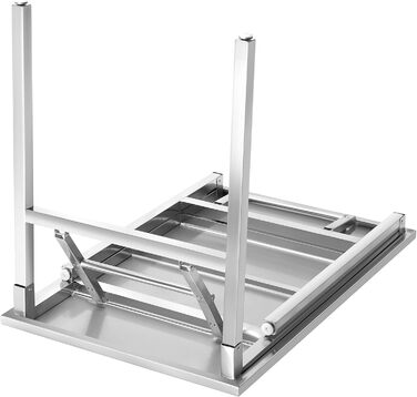 Складаний стіл з нержавіючої сталі 100 x 60 х 86 см FINEUNAN