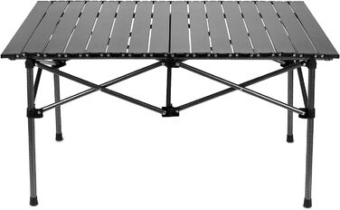 Складной стол для кемпинга 95 х 55 х 50 см черный QWORK