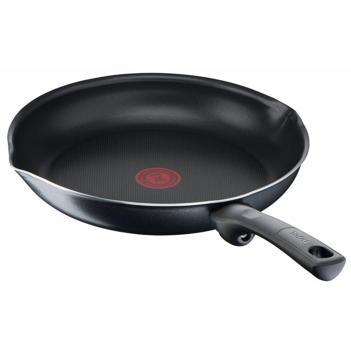 Tefal Сковорода з кришкою Day by Day, 28см, з кришкою, алюміній, бакеліт, скло, чорний