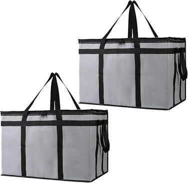 Складні, ізольовані сумки-холодильники з шарами, чудово зберігають тепло для кемпінгу та пікніків, водонепроникна сумка-холодильник для кемпінгу (сіра), 2