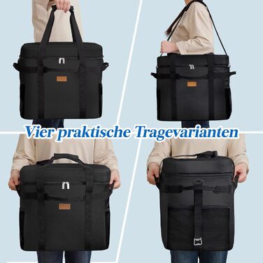 Термосумка 40 л чорна Lifewit