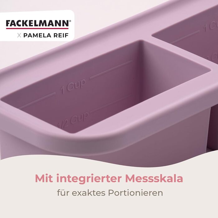 Двойной контейнер для заморозки 2 x 250 мл с крышкой, лавандовый Pamela Reif Fackelmann