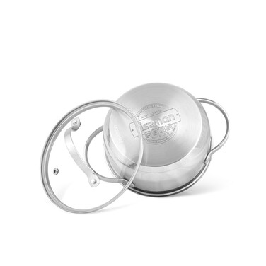 Каструля зі скляною кришкою Fissman LUMINOSA 16x7,5 см на 1,5 л (5331)