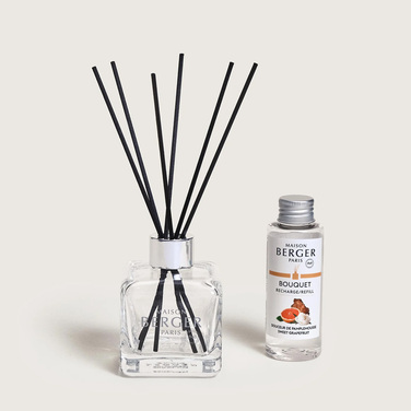Дифузор Maison Berger Paris ICE CUBE, 180 мл + Наповнювач з ароматом SWEET GRAPEFRUIT, 100 мл