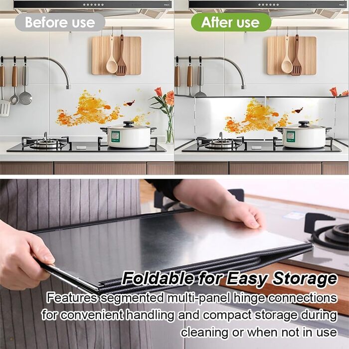 Защита от брызг для плиты 76 х 29 х 30 см BAOSROY