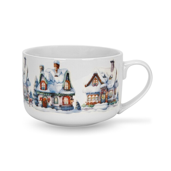 Кружка Fissman 700 мл NEW YEAR фарфор (13762)