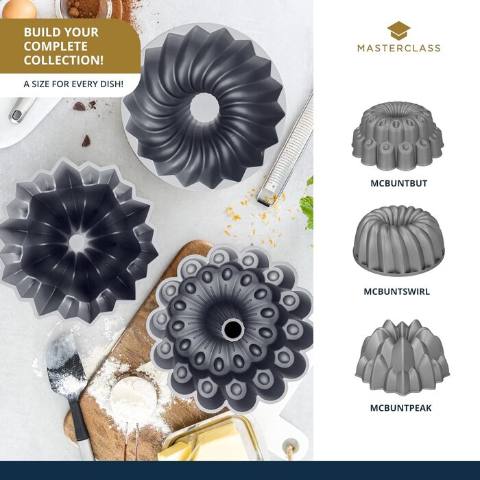 Декоративная форма для выпечки Kitchen Craft MASTERCLASS PEAK, алюминий, 22,5 х 22,5 х 11 см