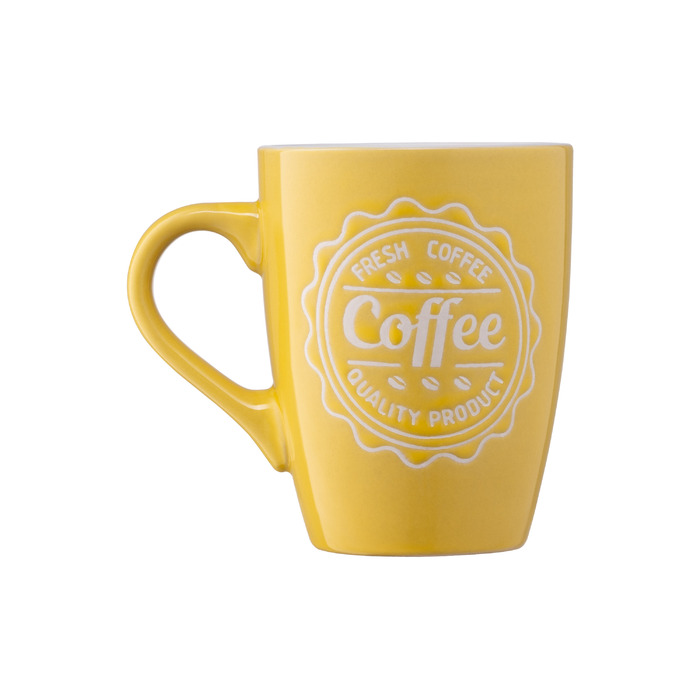 ARDESTO Чашка Coffee, 330 мл, жовта, кераміка