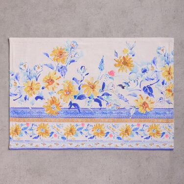 Серветки Maison d&39Hermine зі 100 бавовни, набір з 4 шт. , декоративні серветки, пасхальні серветки, які можна прати, для свят, вечерь, весни, літа (33 см x 48 см) (012 - Girassol)