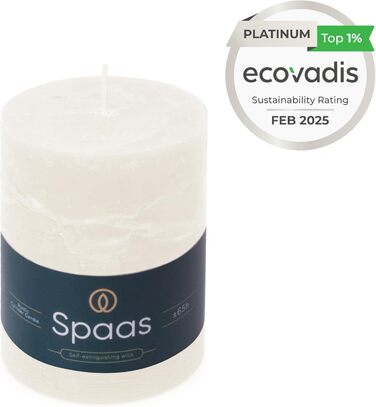 Свічка Spaas Rustic Pillar 80/110 мм 65 шт. - (Біла)