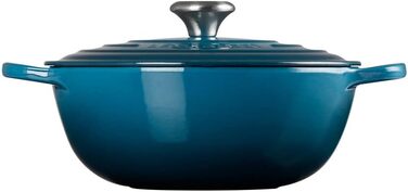 Чавунна каструля Le Creuset Signature La Marmite, 26 см, 4,1 л, Deep Teal (для всіх типів плит, включаючи індукційні)