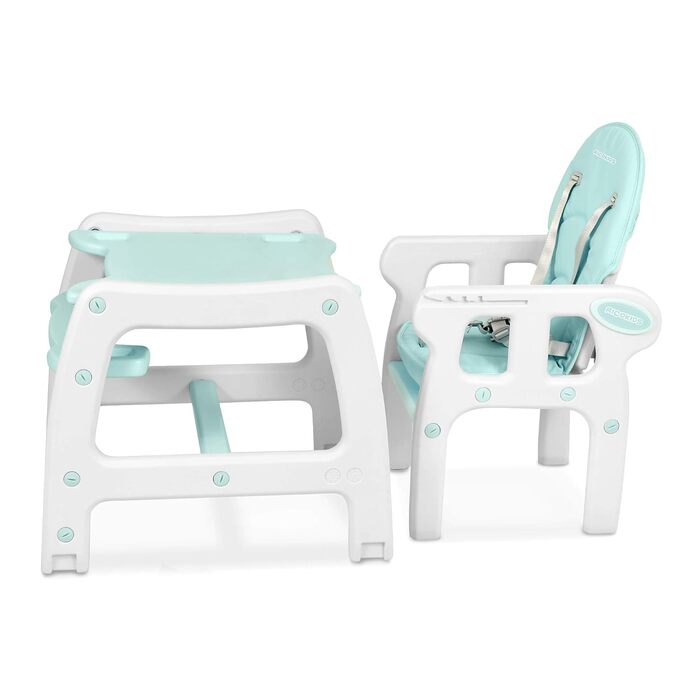 Детский стульчик для кормления 5-в-1 бирюзовый Ricokids