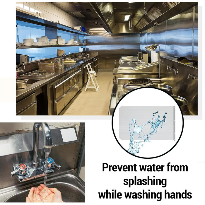 Складаний настінний кухонний бризкозахисний екран, кухонна пластина для бризок, захист від бризок з антипригарним покриттям, легко миється, для щоденного приготування їжі (чотирисекційний складний (бічне всмоктування), 90*38*70*45 см)