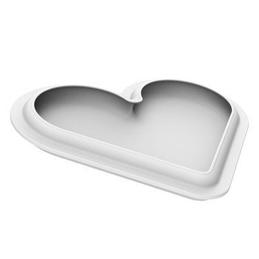 LEVEL HEARTS 580 Форма силіконова 'серце' (основа 210х173 h 21 мм, верх 190х155 h 12,5 мм) 580 мл +