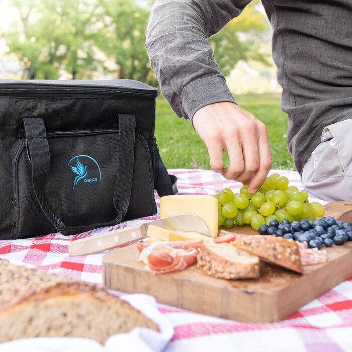 Термосумка для кемпинга 20 л черная Obics