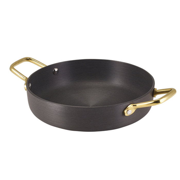 Сковородка для подачи 20*4.5 см, 1.1 л, круглая, алюминиевая, GenWare