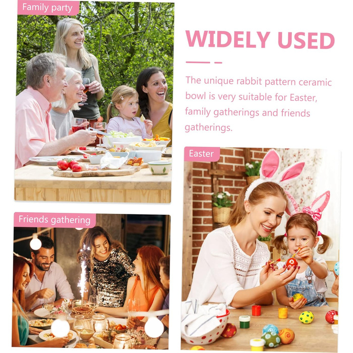 Керамічна миска з малюнком кролика 450 мл Abaodam