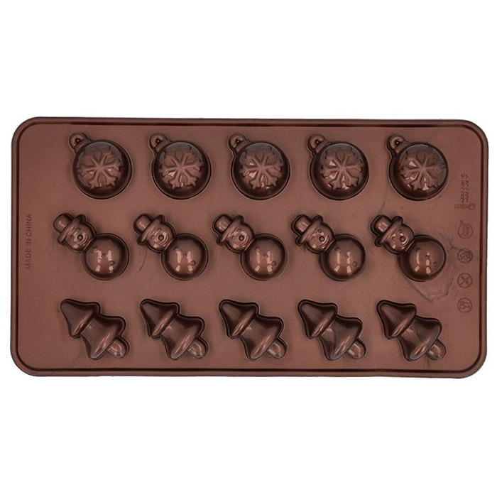 Форма для приготування шоколадних цукерок в різдвяному стилі, 2 шт, 11,5 х 21 см, Weihnachten RBV Birkmann