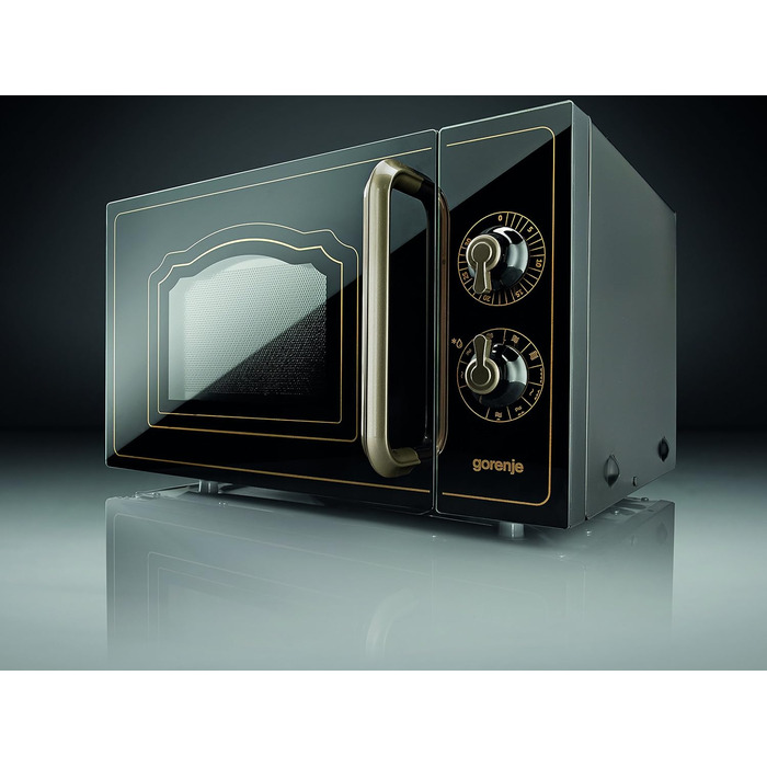 Мікрохвильова піч Gorenje MO20A3WH / 20 л / 800 Вт / AquaClean / AutoMenu / Сенсорне керування / LED-дисплей / Функція розморожування / 5 рівнів потужності / Блокування від дітей / Білий (Classico, Матовий чорний)
