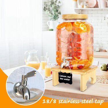 Диспенсер для напитков с краном на стойке 7,6 л AIQI