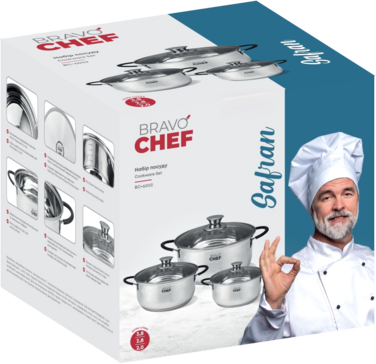 Набор посуды Bravo Chef Safran (6 предметов) (7163547)
