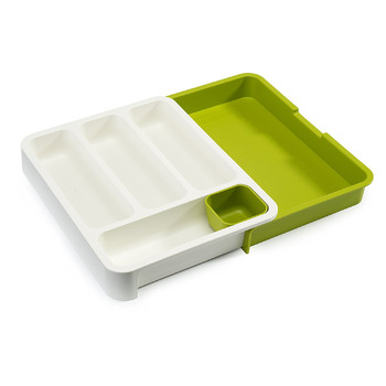 Ящик для зберігання столових приладів біло-зелений Drawer Store Joseph Joseph