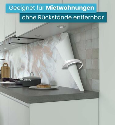 Самоклеючий кухонний фартух - матовий, жорстка бризкозахисна плівка як доступна альтернатива склу, легке встановлення та очищення - висота 60 см - Дизайн чорна кам&39яна стіна 80 x 60 см (бронзовий мармур, Ш 400 см x В 60 см, 0,2 мм)