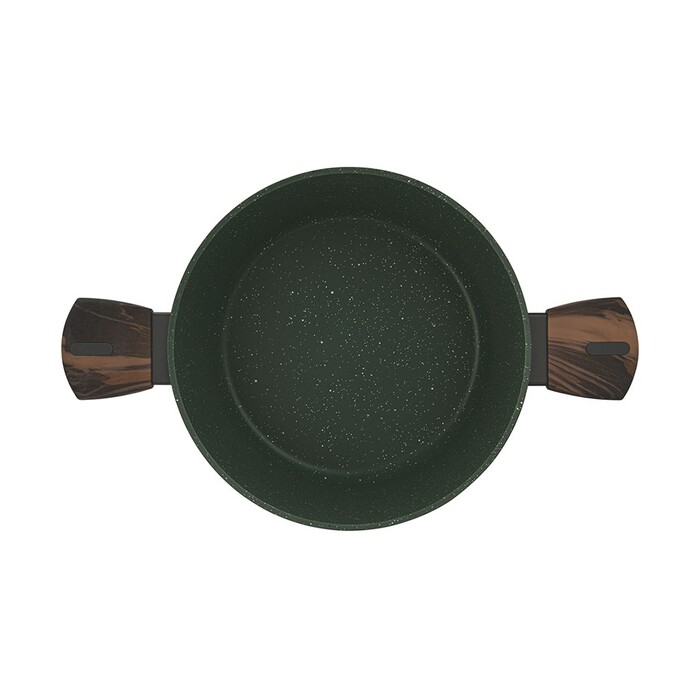 Кастрюля Fissman 24x12 см/4,6 л CUISINE со стеклянной крышкой алюминий с антипригарным покрытием (14593)