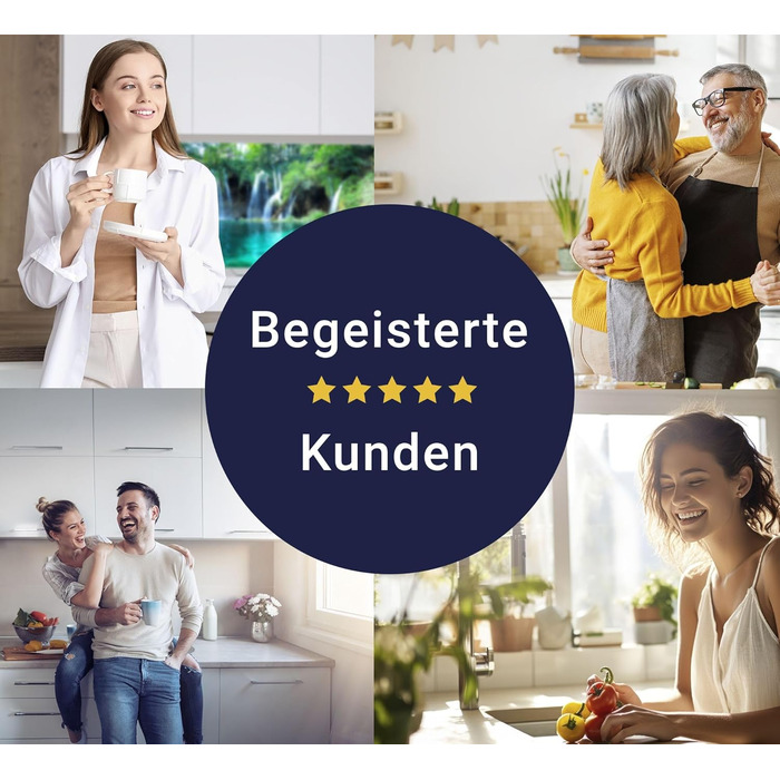 Кухонний фартух timalo зі скляним виглядом Північне море, очерет, захід сонця, океан, солома 2 мм акрилове скло Бризокості для плити, кухонний скляний фартух, акрилові скляні стінові панелі, захисна панель для фартуха (80 x 50 см, 312- Водоспади)