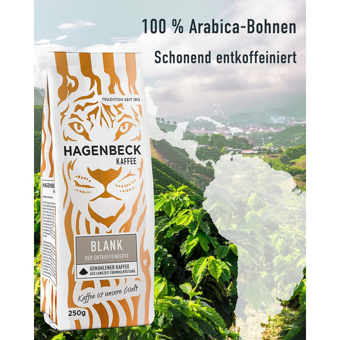 Кава - Кав&39ярня - Смажена кава - Мелені кавові зерна - 250 г - 100 арабіка - Ароматна - Традиційна кавова суміш (Без кофеїну, 250 г (10 шт.))