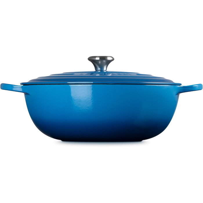 Чавунна каструля Le Creuset Signature La Marmite, 32 см, 4,1 л, колір Marseille (підходить для всіх типів плит, включаючи індукційні)
