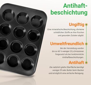 Набор листов для выпечки из 6 предметов с антипригарным покрытием NutriChef