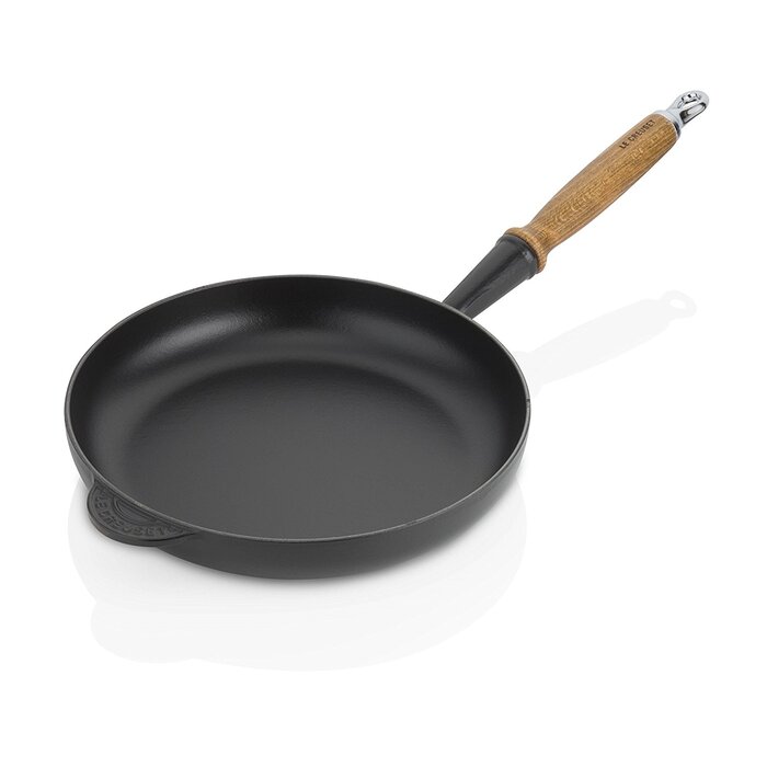 Сковорода 24 см з деревяною ручкою, чорний Le Creuset