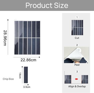 Самоклеюча настінна плитка, 3D плитка для кухні, що самоклеїться, легко миється, самоклеюча кухонна плитка для оздоблення та ремонту дому, 28x22 см, 10 аркушів (синій)