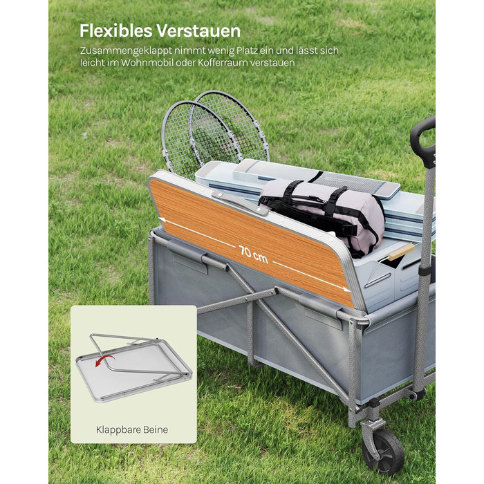 Кемпинговый стол 70 x 50 x 60 см WOLTU