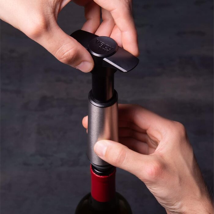 Вакуумна помпа для вина з пробками, набір 3 предмети Wine Saver Vacu Vin