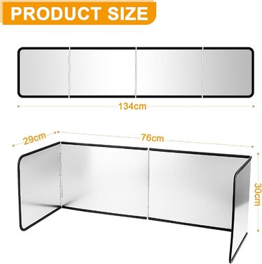 Кухонний фартух бризкозахисний для кухні 76 х 29 х 30 см KUOFANY