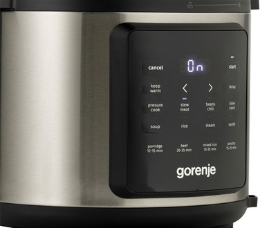 Мультиварка-скороварка Gorenje GMC6SBK (MY-CS6038WPB) (7193445)