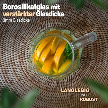 Стеклянный кувшин с крышкой 1,5 л CLIDOR