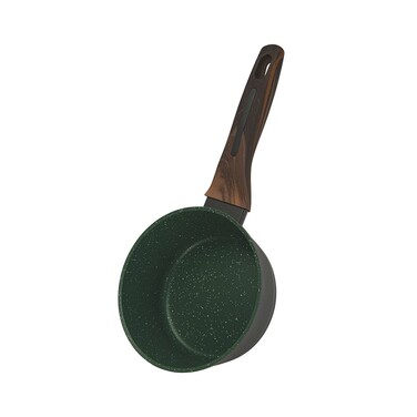 Ковш Fissman 16x7,5 см/1,3 л CUISINE со стеклянной крышкой алюминий с антипригарным покрытием (14591)