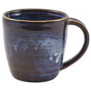 Кружка с ручкой 320 мл, Terra Porcelain Aqua Blue, GenWare