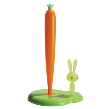 Тримач для паперових рушників 20,2х34х16 см зелений / оранжевий Bunny Carrot Alessi