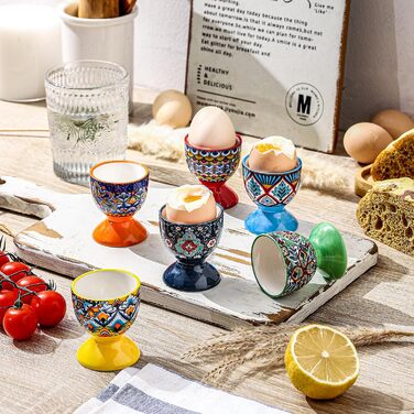 Порцелянові підставки для яєць 6 шт HENXFEN LEAD