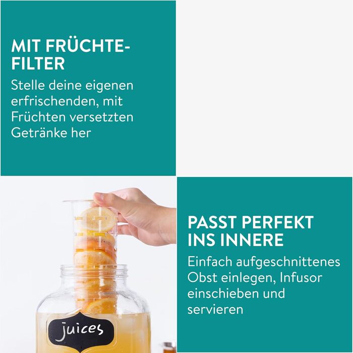 Диспенсер для напоїв з краном 5 л Navaris