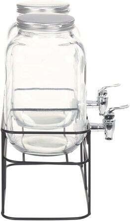 Диспенсер для напоїв зі стійкою та кранами 2 шт 4 л vidaXL