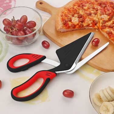 Ножиці для піци 27 см, червоний/чорний Vutyvve