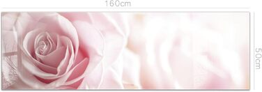 Кухонний фартух timalo зі скляним виглядом Акрилове скло 2 мм Бризкозахисна стіна для плити, скляний фартух, акрилові скляні стінові панелі, захисна панель для фартуха Бетонно-блакитно-сірий (160x50 см, 239- Рожеві троянди)